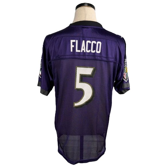 Joe Flacco Baltimore Ravens Youth XL NFL On-Field Jersey By Reebok - Picture 1 of 12